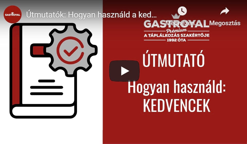 Útmutatók: Kedvencek folyamat