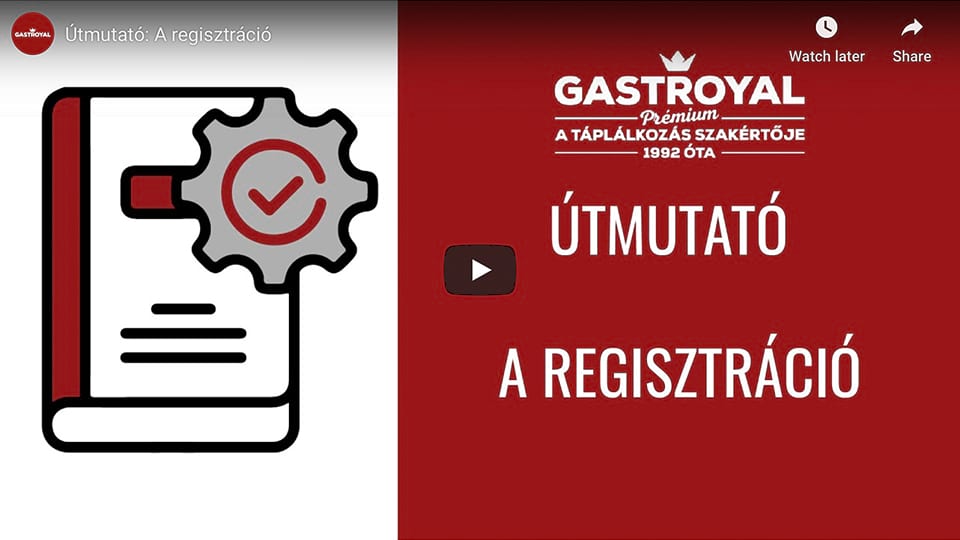 Útmutatók: A regisztráció